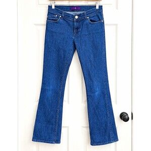 DVB Victoria Beckham Jeans Womens 27 Y2K Low Rise Bootcut Flare Dark Wash